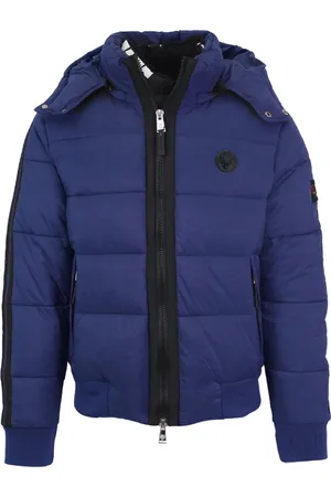 Philipp Plein Padded Taped Sleeve Navy Blue Jacket