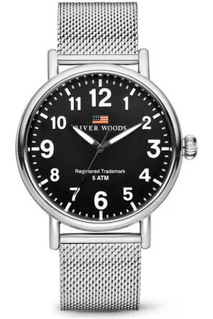 River Woods Sacramento herenhorloge Zilverkleurig RW420003