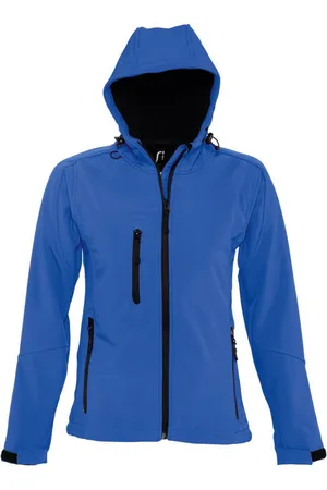 Sols Dames/dames Replay Hooded Soft Shell Jacket (ademend, winddicht en waterbestendig) (Koningsblauw)