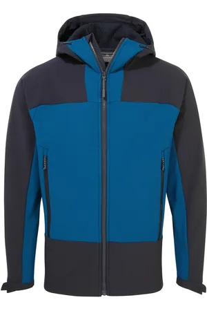 Craghoppers Heren Expert Active Contrast capuchonjack Soft Shell (Poseidon blauw/donker marine)