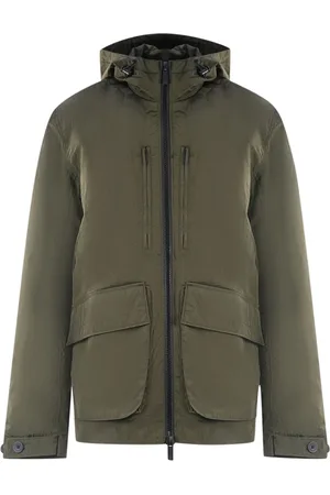 Lyle & Scott Plain Hooded Green Jacket