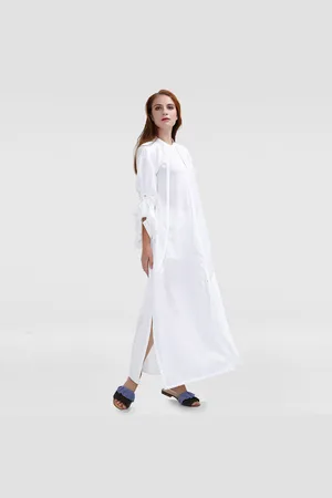Smart & Joy Lange gestructureerde shirt-jurk