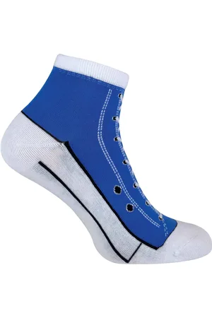 Sock Snob Set van 2 uniseks katoenen sokken die op schoenen lijken - Lichtblauw