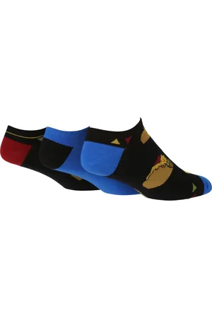 Wild Feet Wild Feet - Set van 3 sneakersokken voor heren | Nieuwigheid - Taco