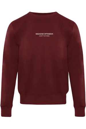 Weekend Offender Logo Heren Wijn Sweater