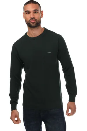GANT Heren Katoen Piqué Crew Hals Sweatshirt in