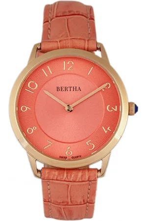 Bertha Abby Zwitsers horloge met leren band