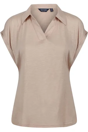 Regatta Dames/Dames Lupine T-shirt met kraagje (Sesam)