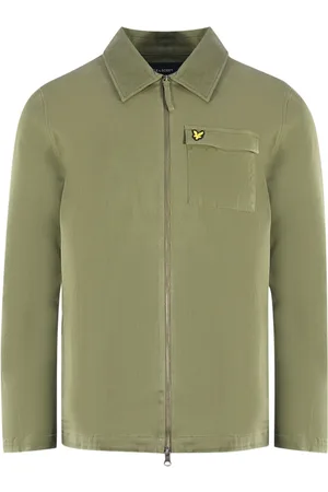 Lyle & Scott Twill Lichen Green Overshirt Jacket