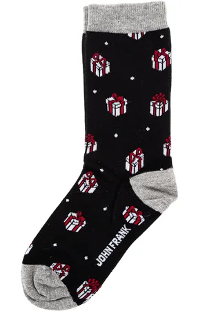 JOHN FRANK Damessokken met anti-drukrand WJFLSFUNCH04-MULTICOLOR