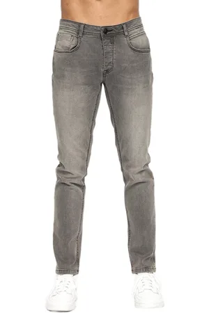 Crosshatch Heren Sheldons Slim Jeans (Lichtgrijs)