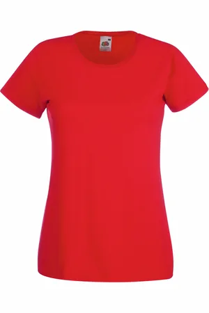 Fruit Of The Loom Dames/vrouwen Lady-Fit Valueweight Short Sleeve T-Shirt (Pak van 5)