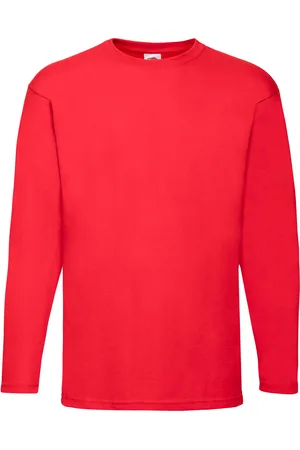 Fruit Of The Loom Unisex Adult Valueweight Effen T-shirt met lange mouwen