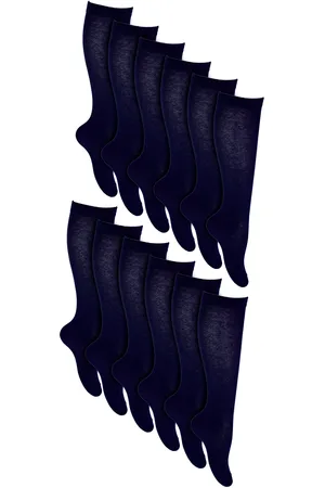 Sock Snob 12 paar ademende katoenen kniekousen voor meisjes