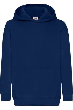 Fruit Of The Loom Kinder Unisex Sweatshirt Met Capuchon / Hoodie (Marine)