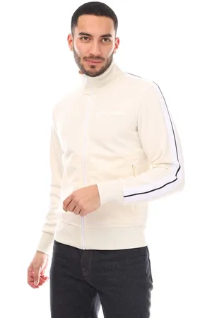 Palm Angels Heren Classic Track Jacket in Off White