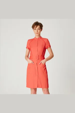 Smart & Joy Gestructureerde korte shirt-jurk