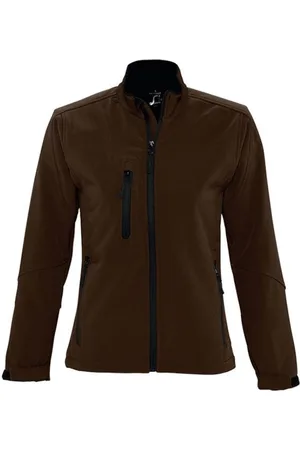 Sols Dames/dames Roxy Soft Shell Jacket (ademend, winddicht en waterbestendig) (Donkere chocolade)