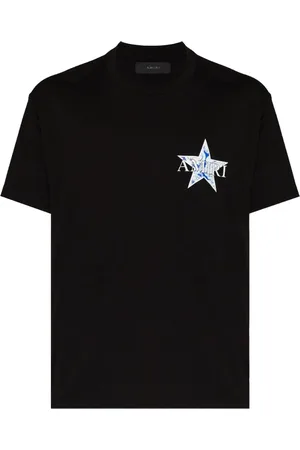 AMIRI Paisley Blue Star Bedrukt T-shirt in