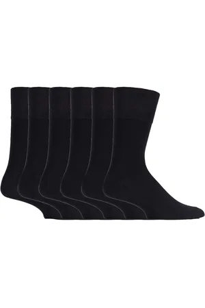 Gentle Grip Set van 6 sokken zonder elastiek bamboesokken met zachte grip voor heren - SOMRM01