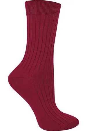 Steven Dames 1 Paar Originele Merino Wollen Sokken - Outdoor Boot Sokken - Bordeaux