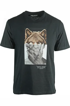 Neil Barrett Wolf Man oversized T-shirt