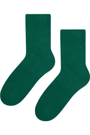 Steven Heren Wol Kousen 1 Paar - Warme Gebreide Ribbel Kousen voor de Winter - Groente