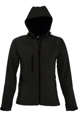 Sols Dames/dames Replay Hooded Soft Shell Jacket (ademend, winddicht en waterbestendig)
