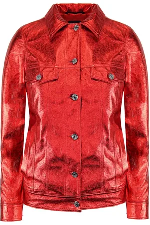 Emporio Armani Exchange Trucker Vrouwen Rode Jas