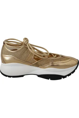 Jimmy Choo Vrouwen Michigan Mesh Leren Sneakers