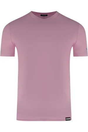 Dsquared2 Logo on Sleeve Pink Underwear T-Shirt