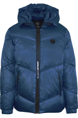Philipp Plein Glanzend gewatteerd marineblauw jack