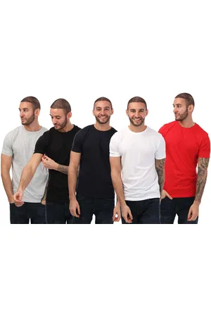 Duck and Cover Heren Duck en Cover Comonwell 5-pack T-shirts in Multi kleur