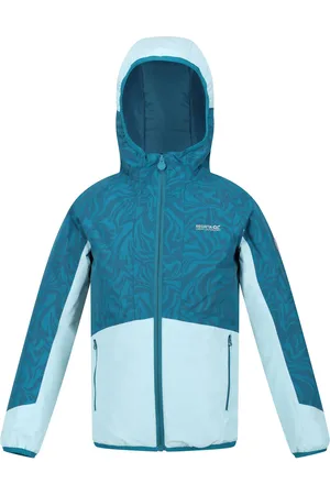 Regatta Volcanics VII Reflecterende Waterdichte Jas voor Kinderen/Kinderen (Gulfstream/Zee Haze)