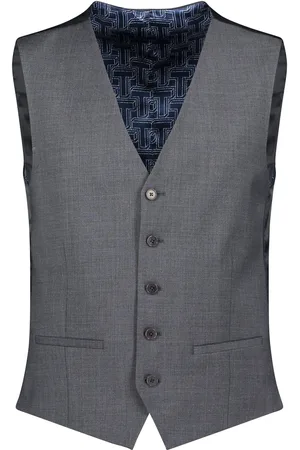 Ted Baker Slim Fit Panama heren bodywarmer in antraciet