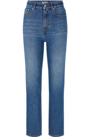 HUGO BOSS Dames Straight-Fit Cropped Jeans in