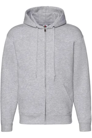 Fruit Of The Loom Unisex Adult Premium Full Zip Hoodie (Heide )