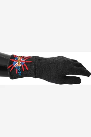 Dolce & Gabbana Geborduurde wollen handschoenen