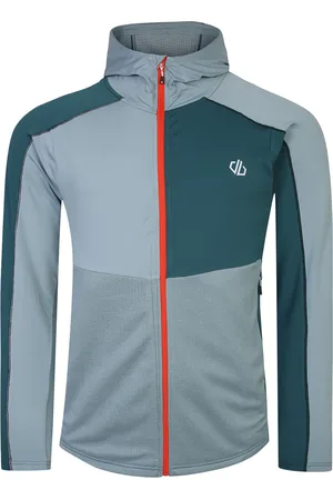 Dare 2B Heren Assimilate Core Stretch Hooded Midlayer ( mediterraan/leisteen)