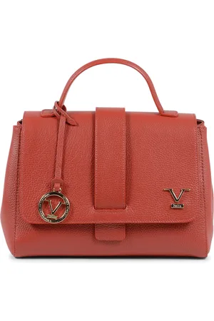 VERSACE Rode Leren Handtas Van V Italia