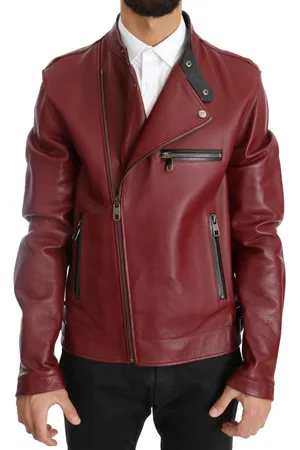 Dolce & Gabbana Leren Bikerjack