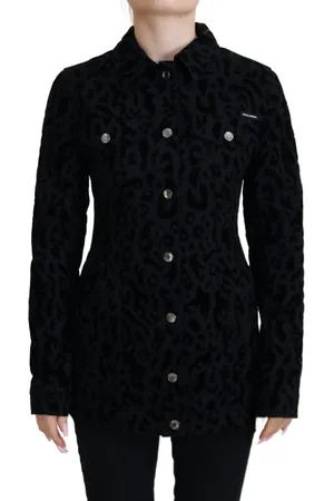 Dolce & Gabbana Katoenen jas met luipaardpatroon