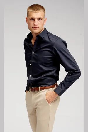 TeeShoppen Het Originele Performance Overhemd - Marineblauw