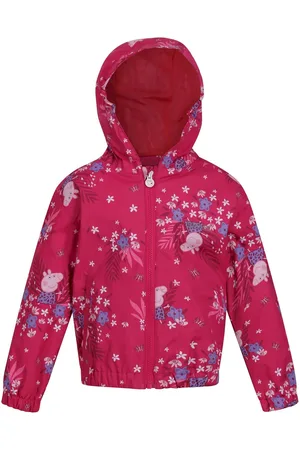 Regatta Kinder/Kids Peppa Pig Bloemen Waterdicht Jasje ( Fusie)