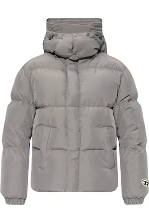 Diesel Effen grijze winterjas