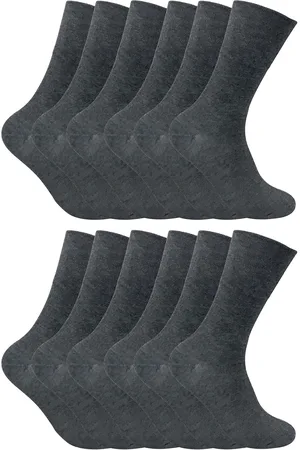 Sock Snob 12 paar thermo sokken zonder elastiek diabetische sokken voor heren - Marine