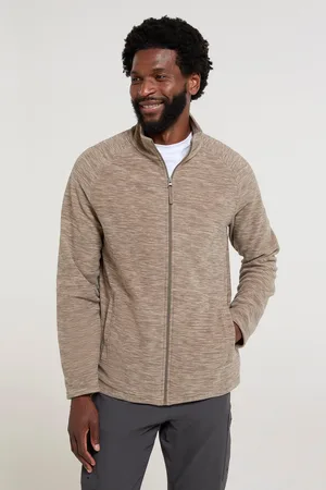 Mountain Warehouse Heren Snowdon II Full Zip Fleecejack (Lichtbruin)