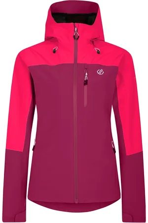 Dare 2B Dames/Dames Mountain Series Contrast Paneel Waterdichte Jas (Berry/Neon Roze)