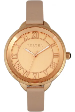Bertha Madison Sunray wijzerplaat lederen band horloge