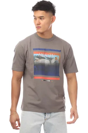 Heron Preston Heren-T-shirt Misprinted Heron in
